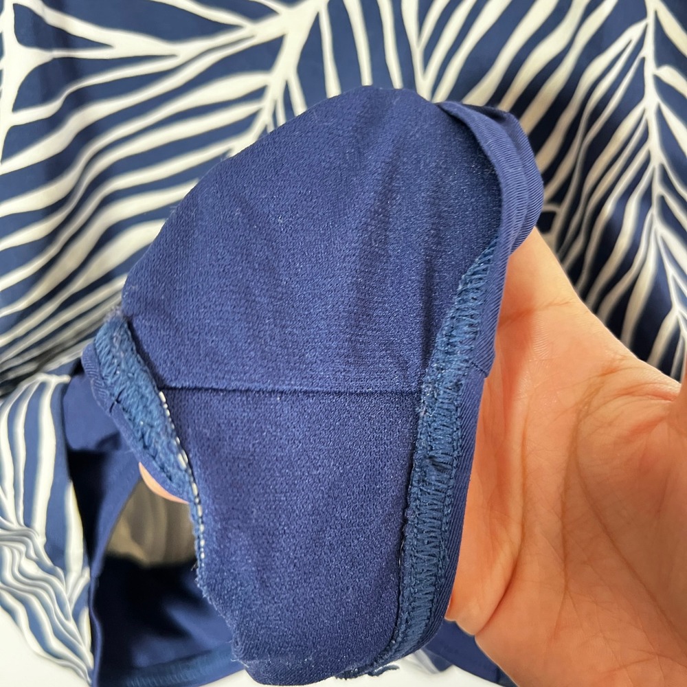 Vintage‎ Jag One Piece Swimsuit Sz 10 Leaf Print Padded Cups Vacation Beach - Picture 8 of 8
